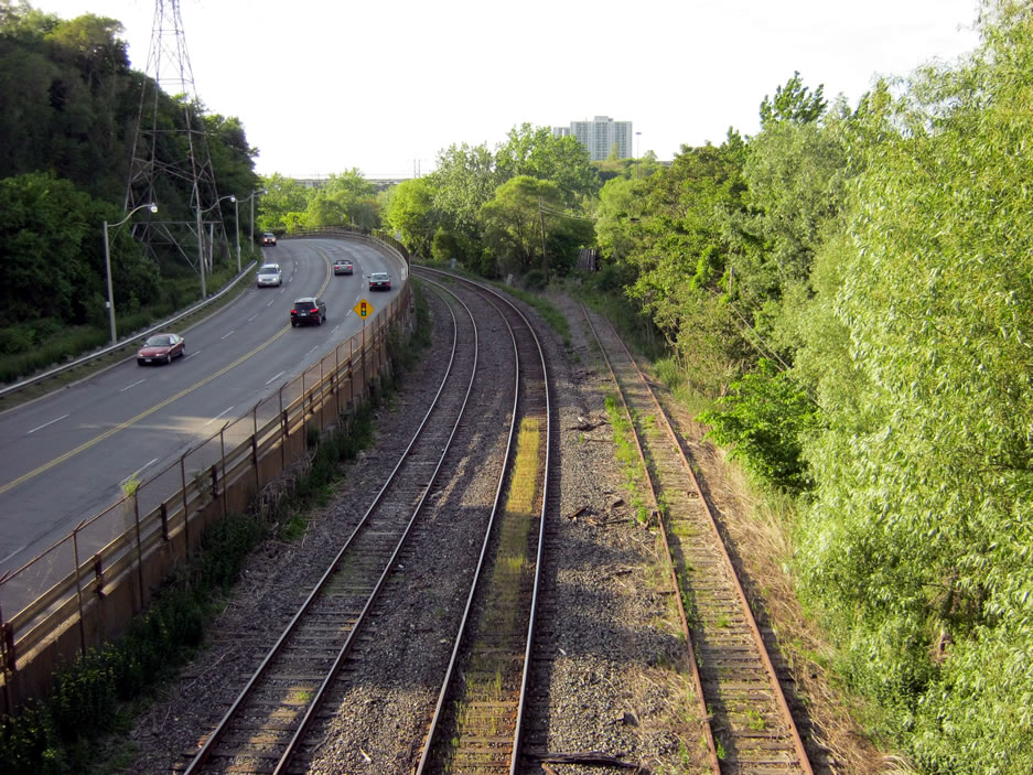 Rail lines at Winchester Street Rail lines at Winchester Street