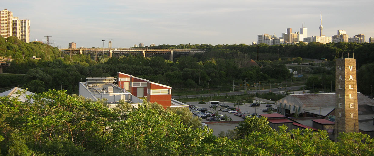 Panorama of the Don Valley from the Lookout over the Brick Works Panorama of the Don Valley from the Lookout over the Brick Works